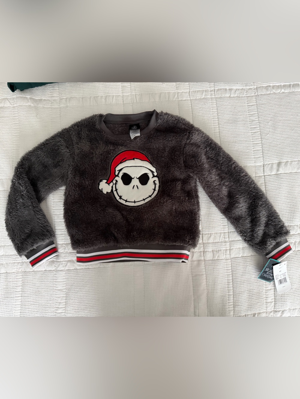 Disney Nightmare Before Christmas Jack Skellington Sherpa Pullover NWT 4T